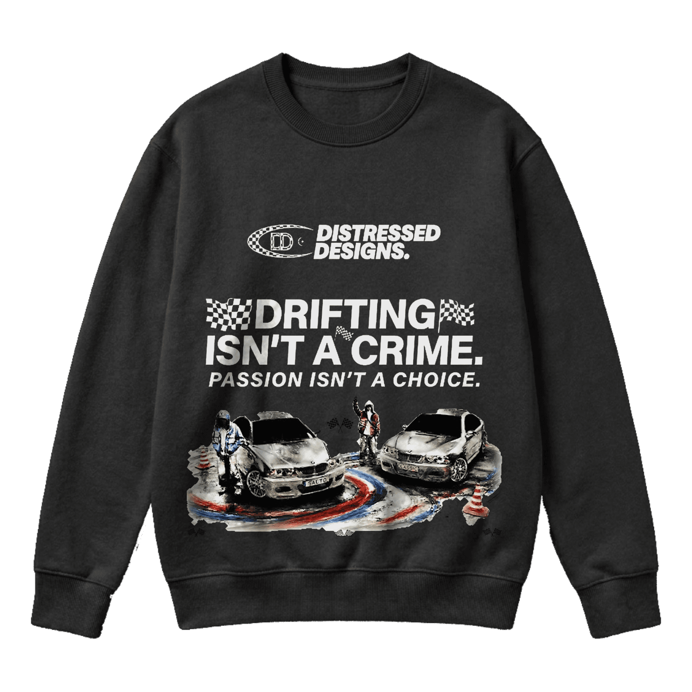 DRIFTING BLACK SWEATER