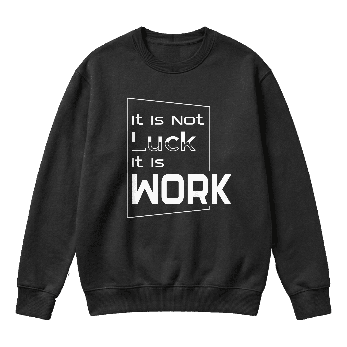It Is Not Luck It Is Work
