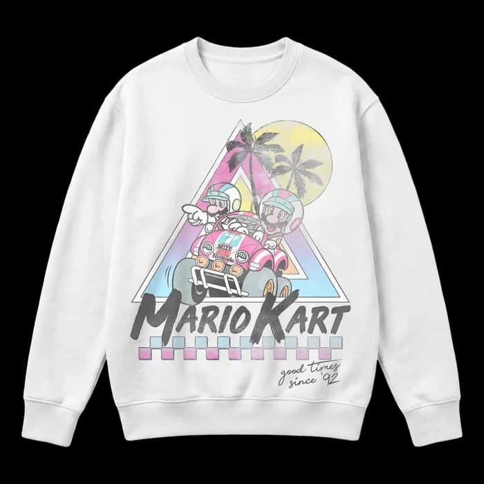 Mario Kart 92 Sunset Palm Racing Video Game