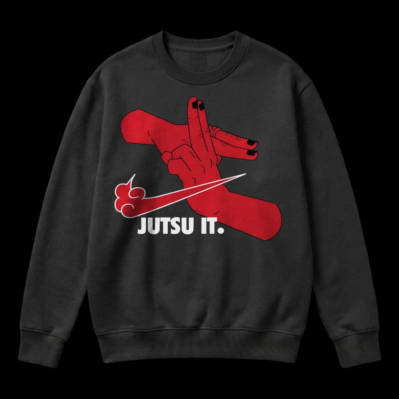 Jutsu It Anime Ninja Hand Signs Red Cloud Parody