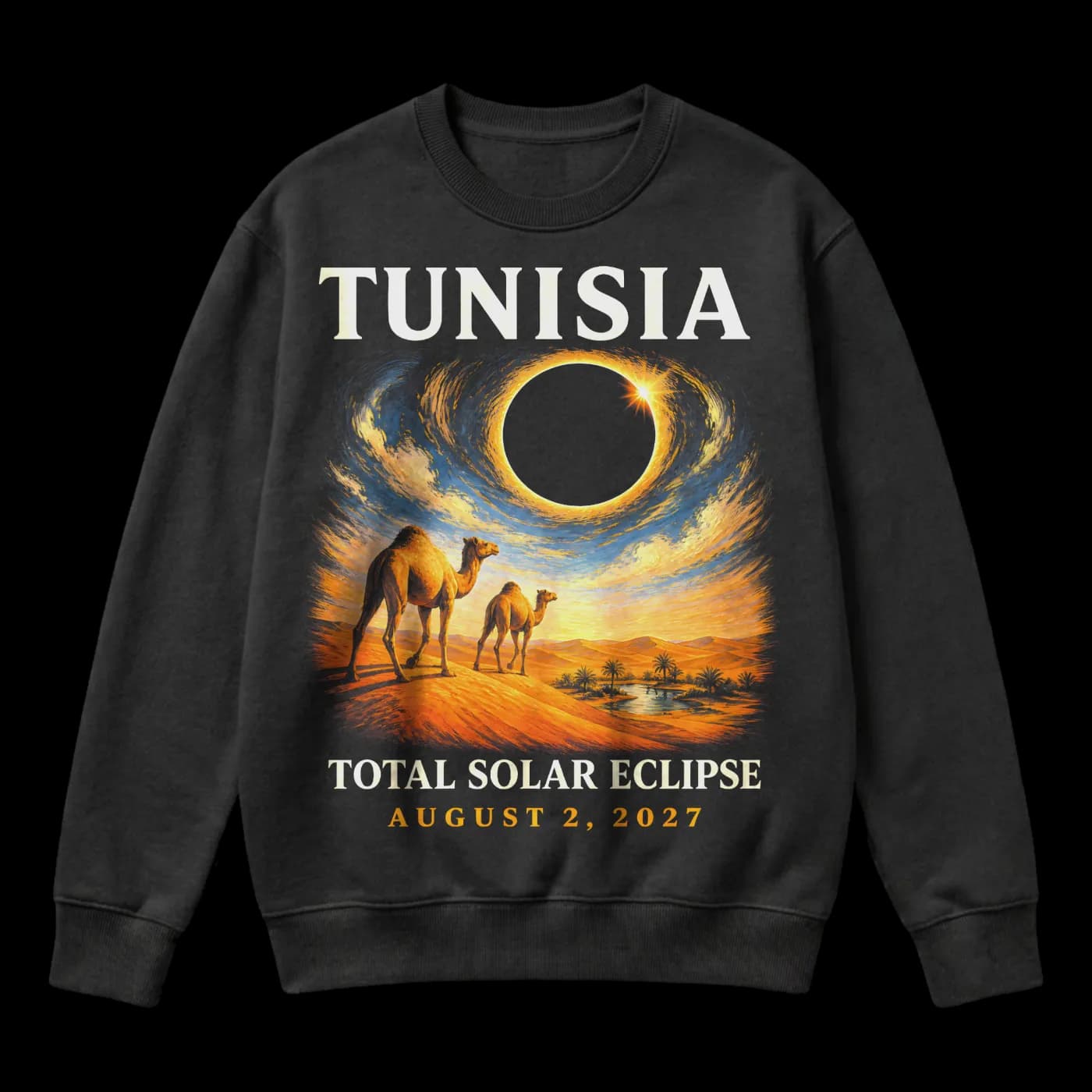 Tunisia Total Solar Eclipse August 2 2027 Desert Camels