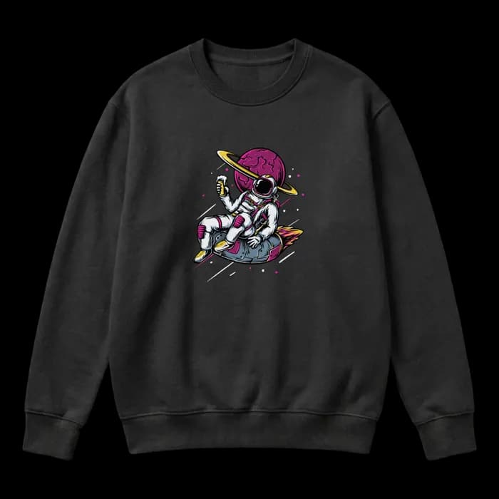 Retro Spaceman Rocket Rider