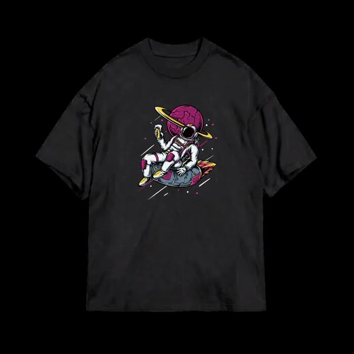 Retro Spaceman Rocket Rider