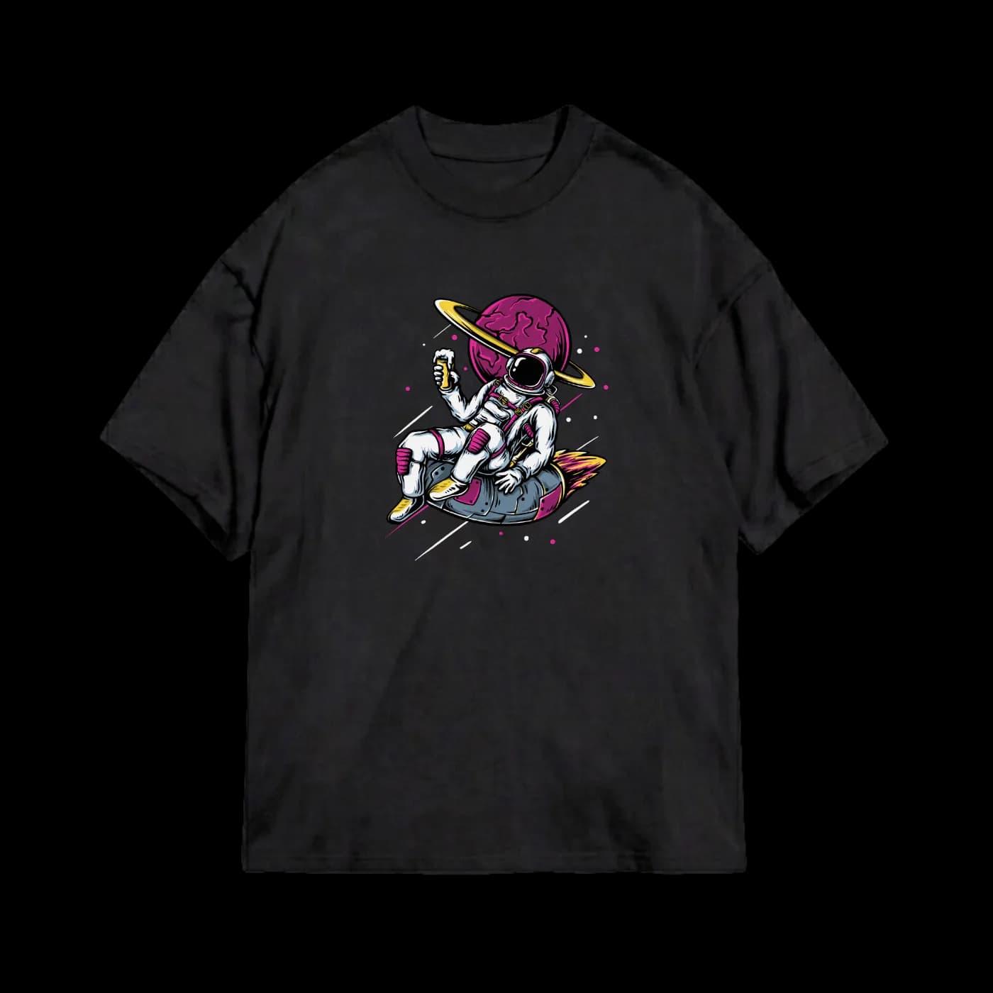 Retro Spaceman Rocket Rider