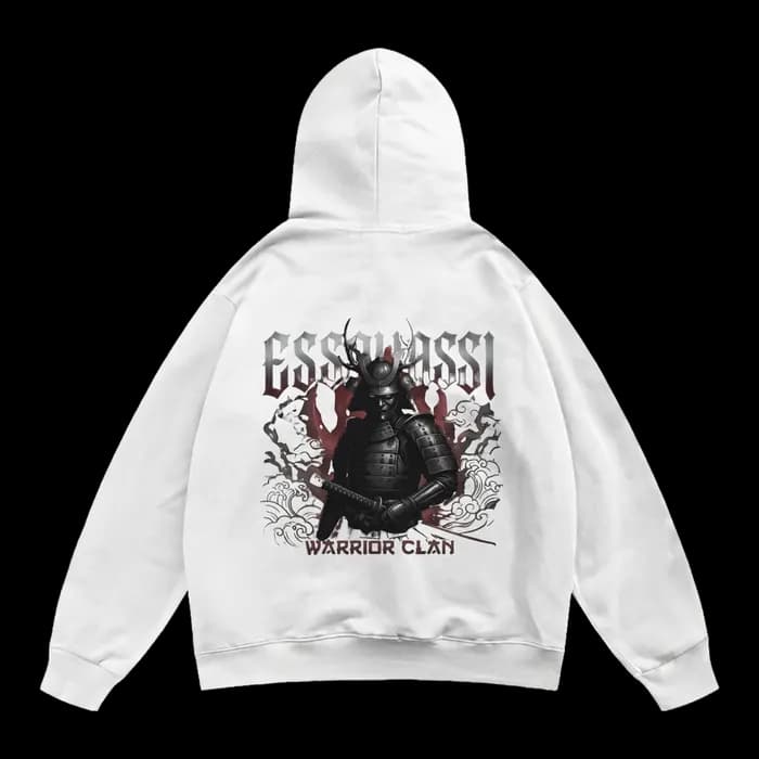 Dark Essouassi Warrior - Cinematic Samurai Streetwear Design