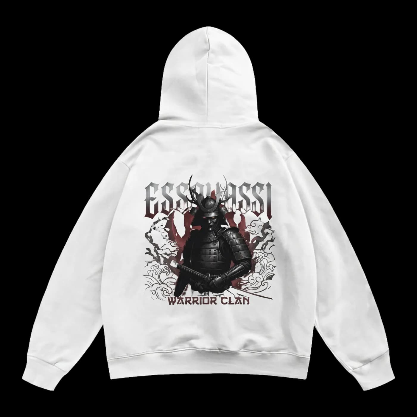 Dark Essouassi Warrior - Cinematic Samurai Streetwear Design