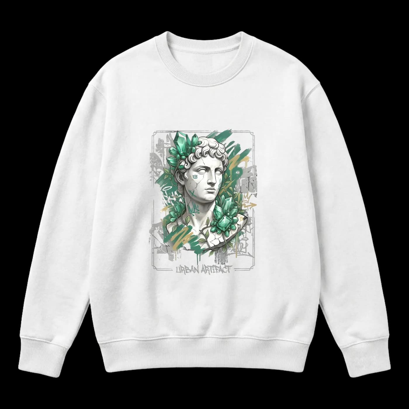 Urban Artifact: Emerald Crystal Greek Statue