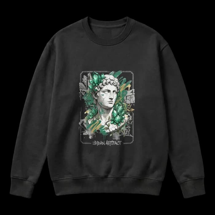 Urban Artifact: Emerald Crystal Greek Statue