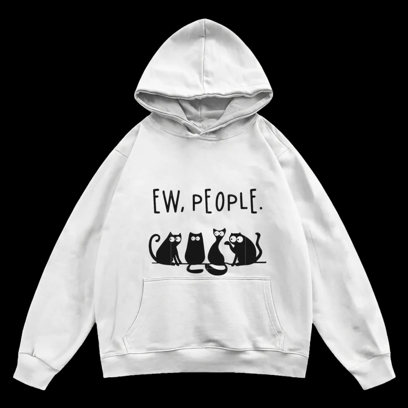 Ew people printed hoodie