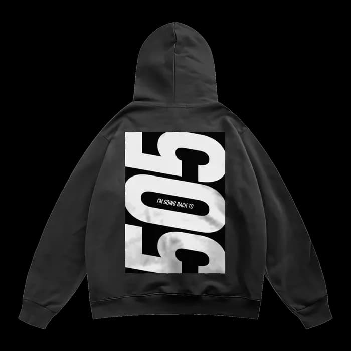 505 printed hoodie