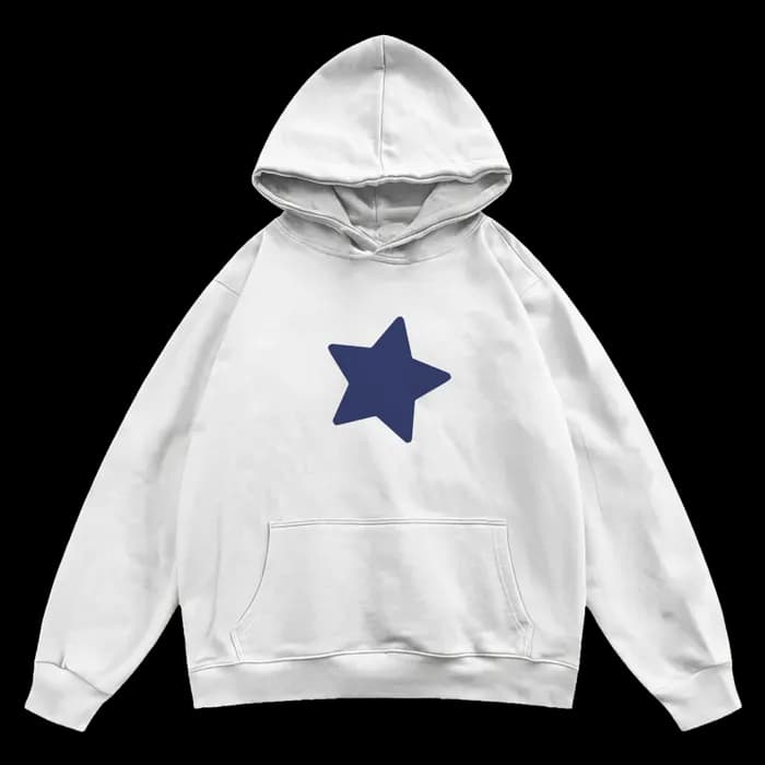" Hechek bechek "printed white hoodie