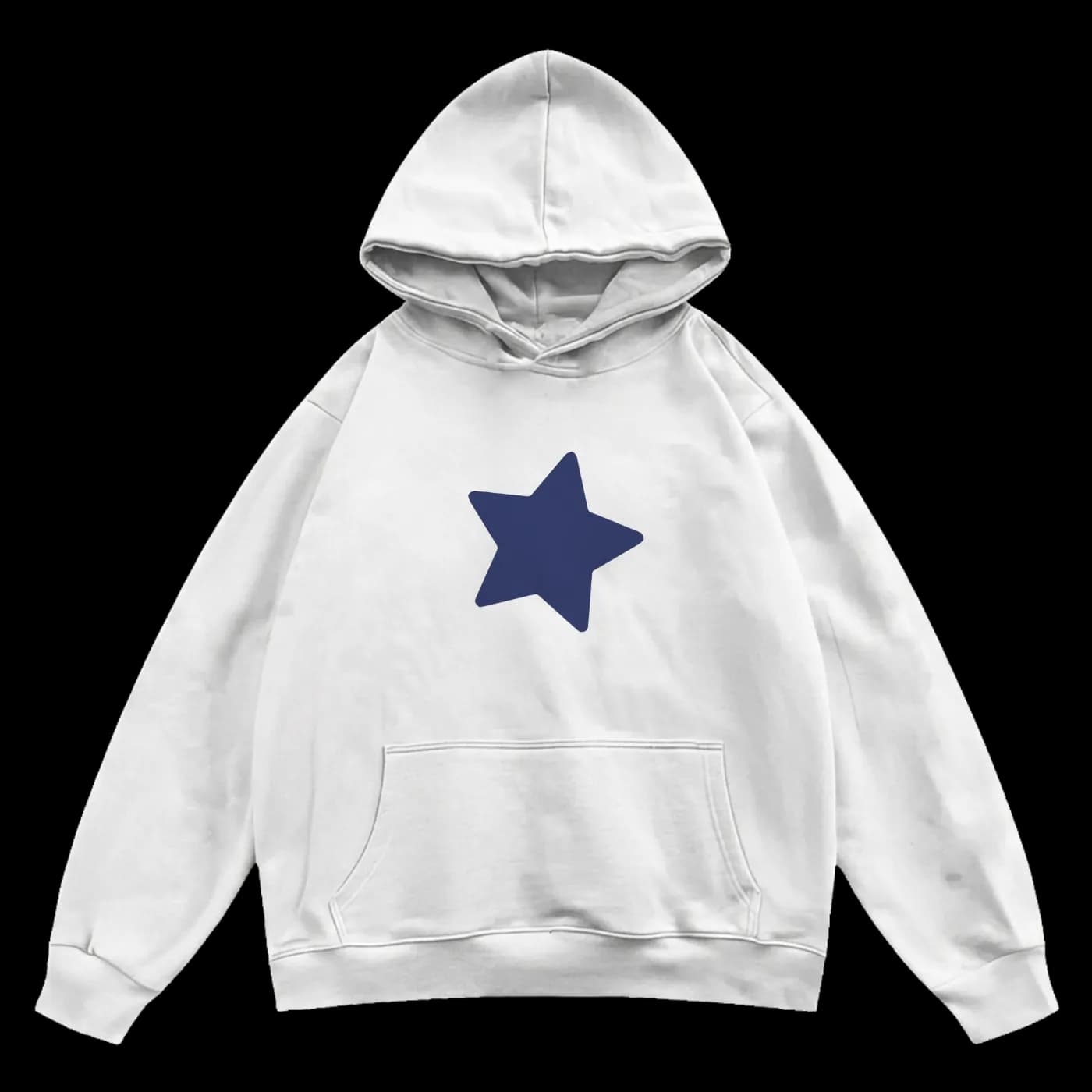 " Hechek bechek "printed white hoodie