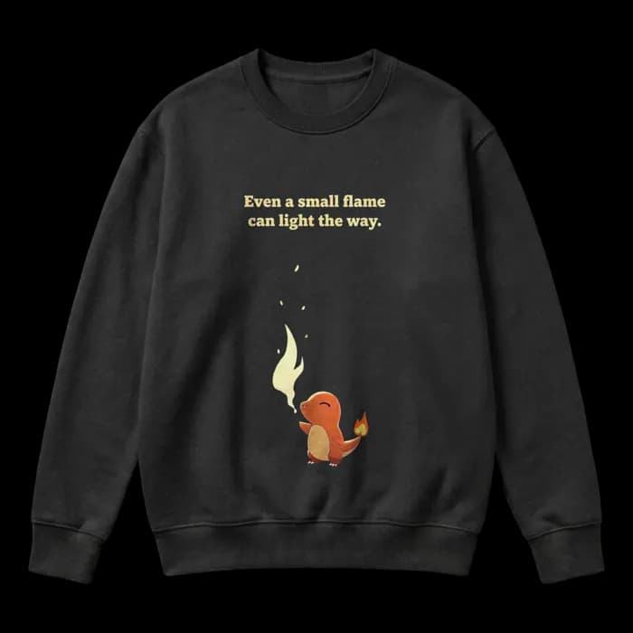 Charmander - "Small Flame" Minimalist Quote
