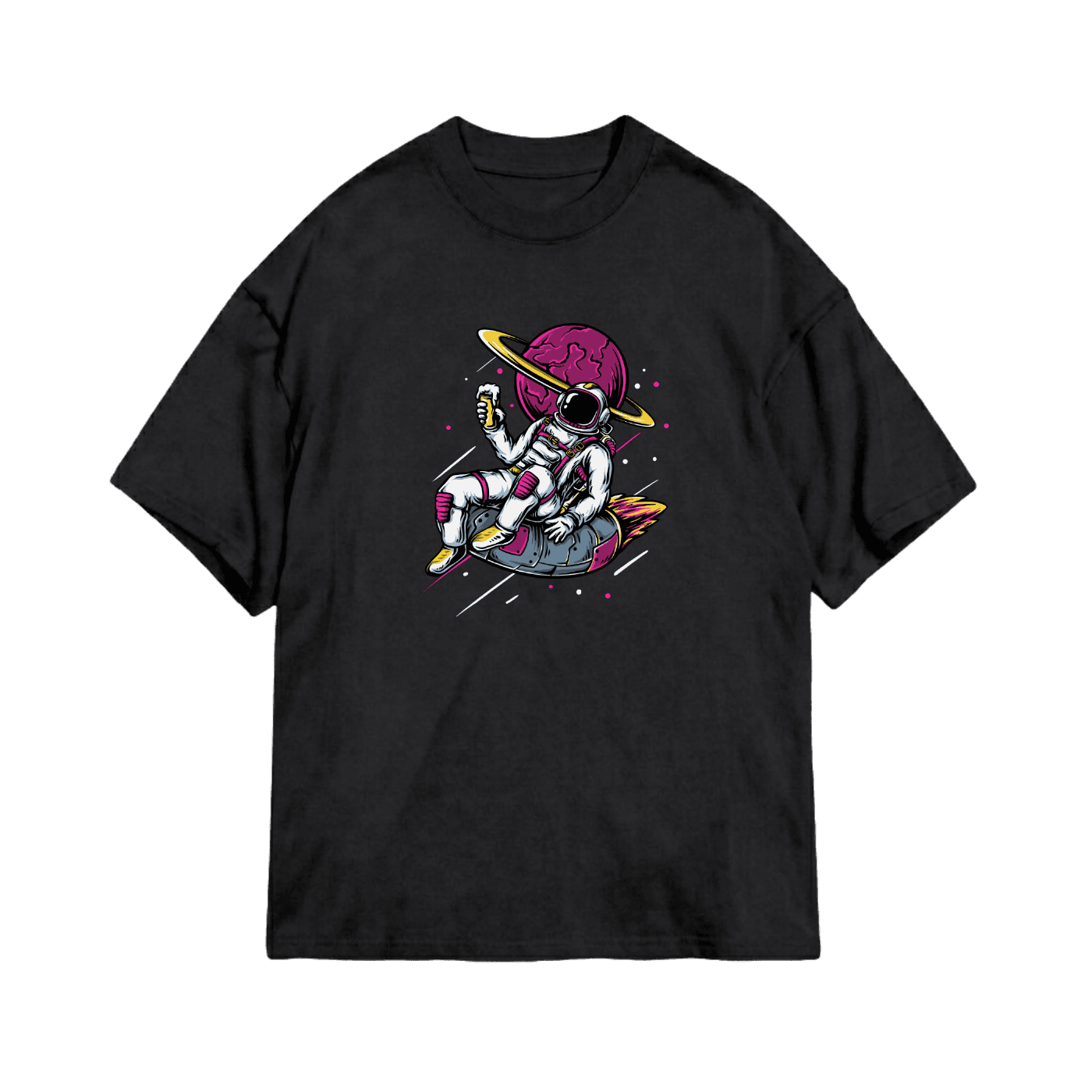 Retro Spaceman Rocket Rider