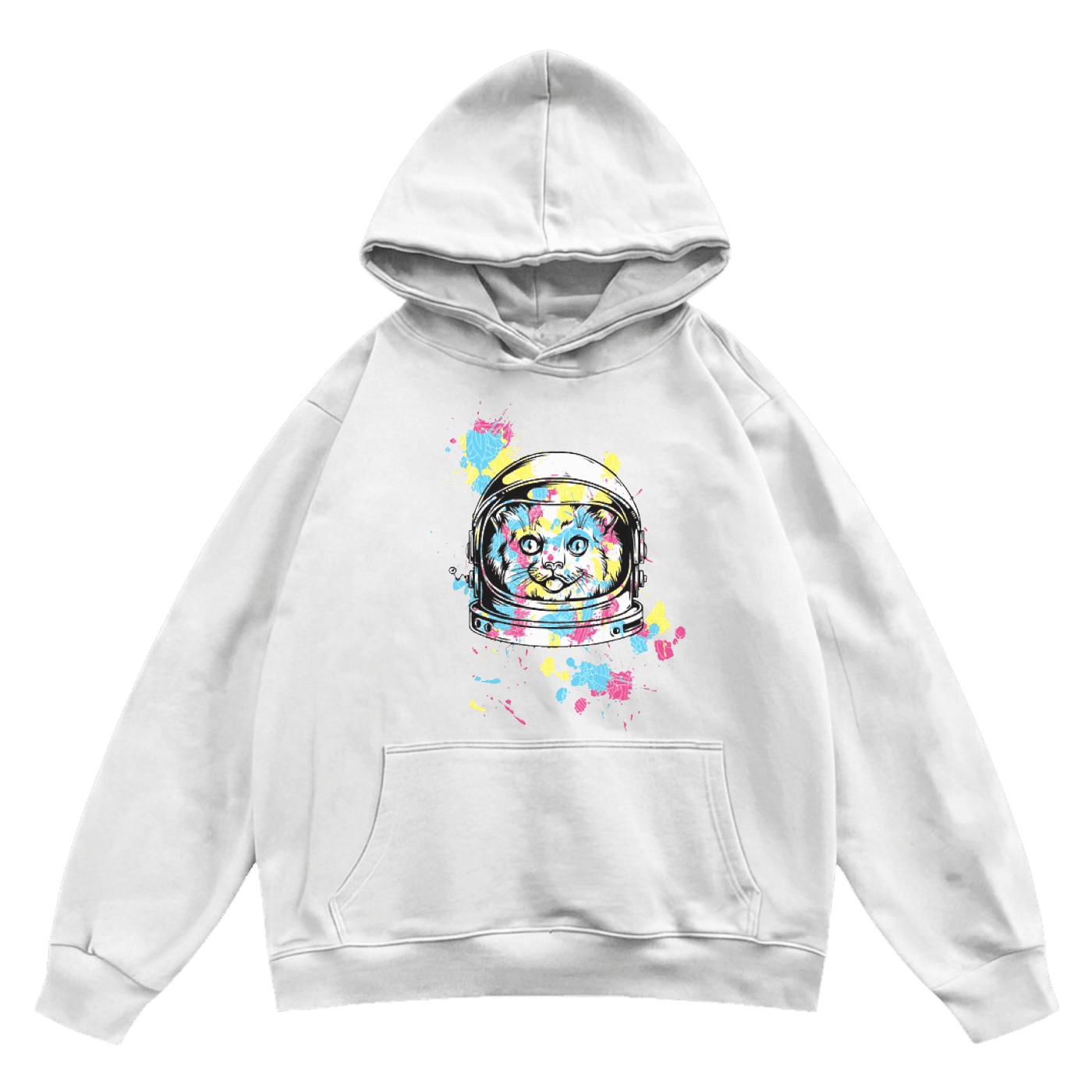 Pop Art Space Cat - Color Splash Astronaut Cat